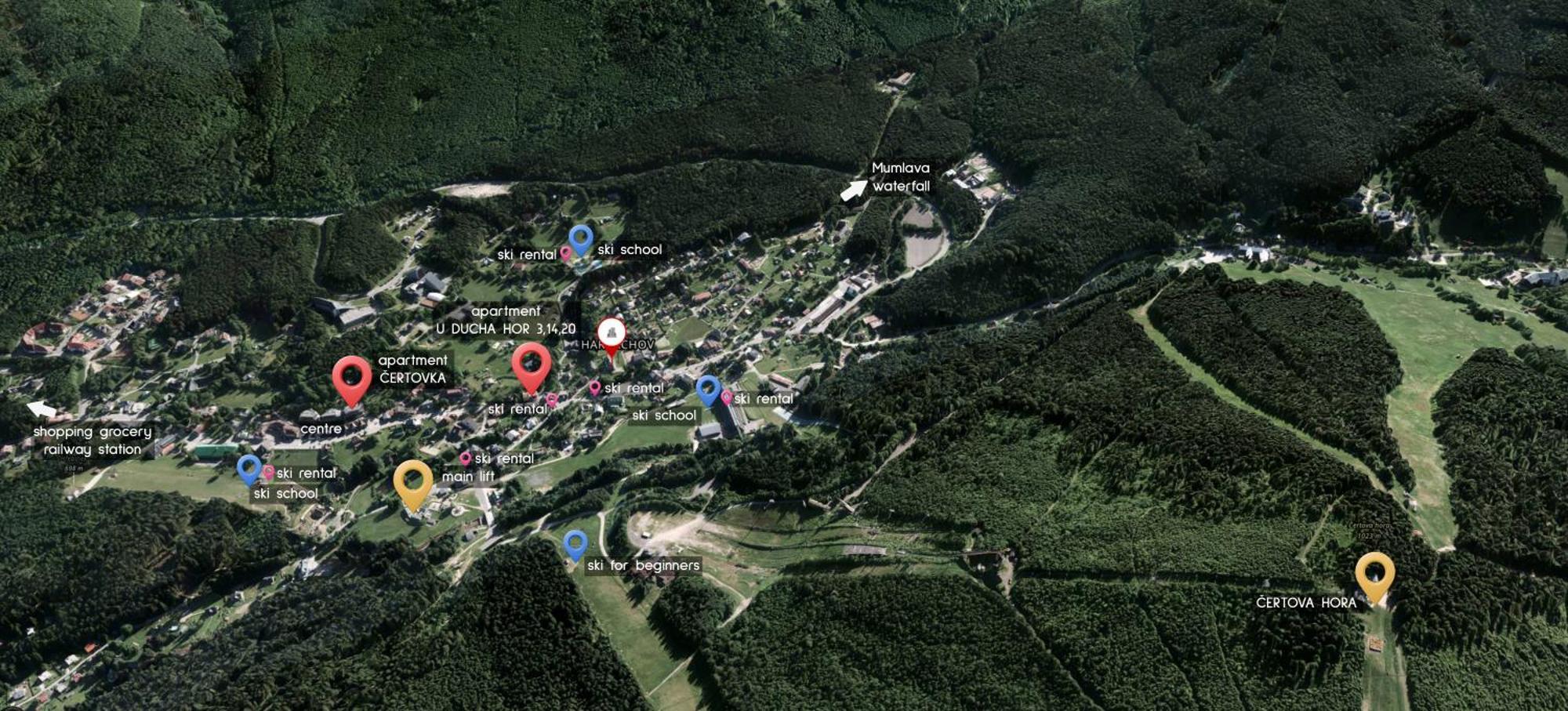 Enjoyharrachov - Atraktivni Slunny Klimatizovany Apartman 14 V Centru Harrachova Se Saunou, Parkovanim, Wifi-Wlan, Sat, Herni Konzoli, Pc S Win 10, Netflix Zdarma A Moznosti Dobijeni Auta S Jedinecnym Vyhledem Na Certovu Horu Se Skokanskymi Mustky Exterior foto
